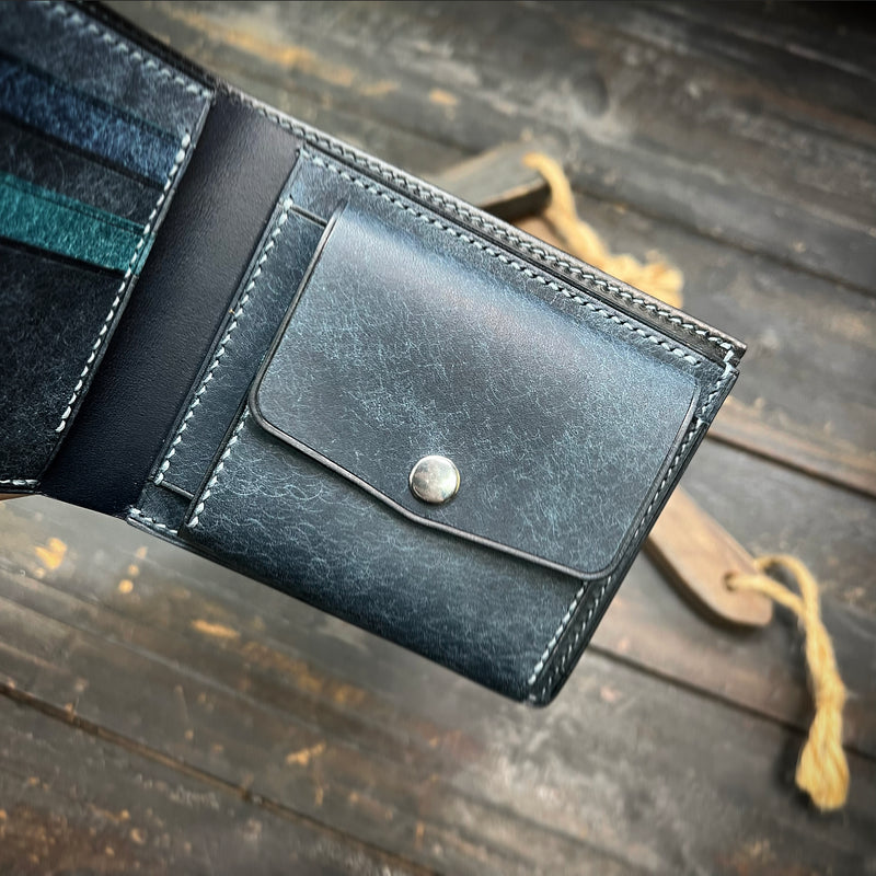 Ramping Leather Crafts - Bifold Coins Wallet B4C