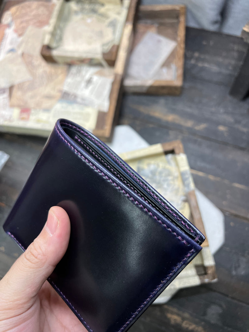 Ramping Leather Crafts - Japan Shinki-Hikaku shell cordovan Bifold Wallet