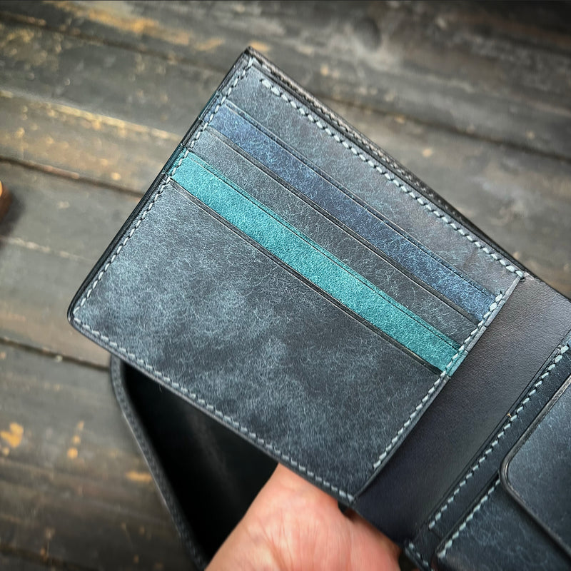 Ramping Leather Crafts - Bifold Coins Wallet B4C