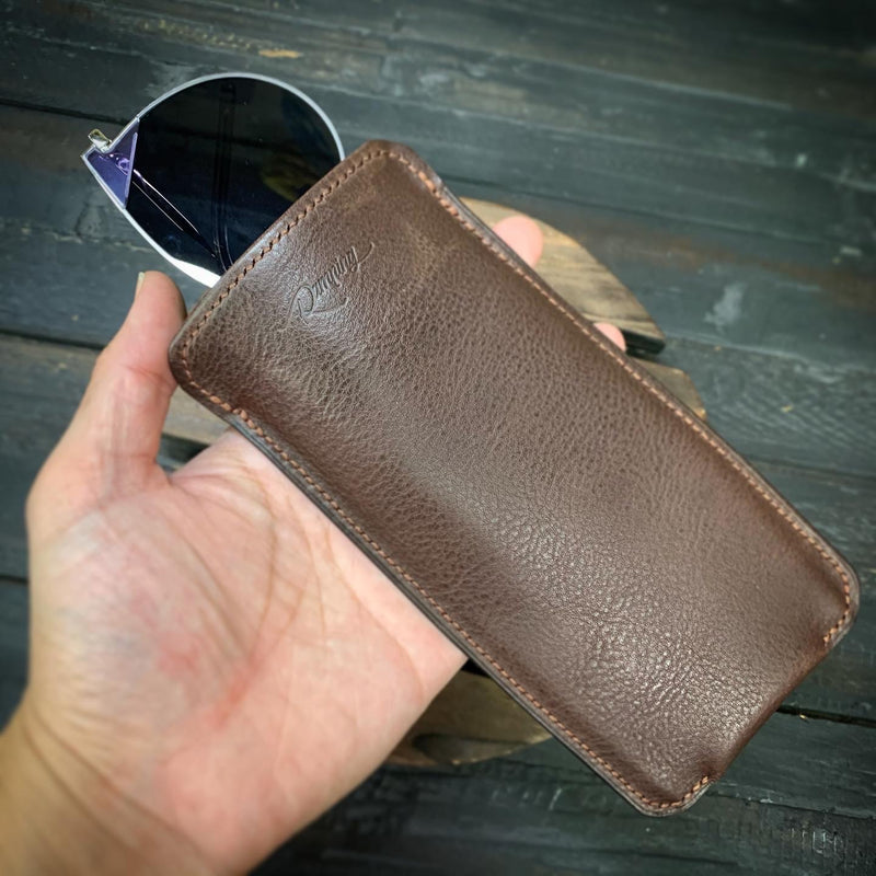 Ramping Leather Crafts - Leather Glasses cover