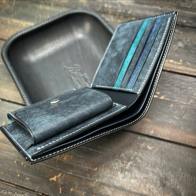 Ramping Leather Crafts - Bifold Coins Wallet B4C